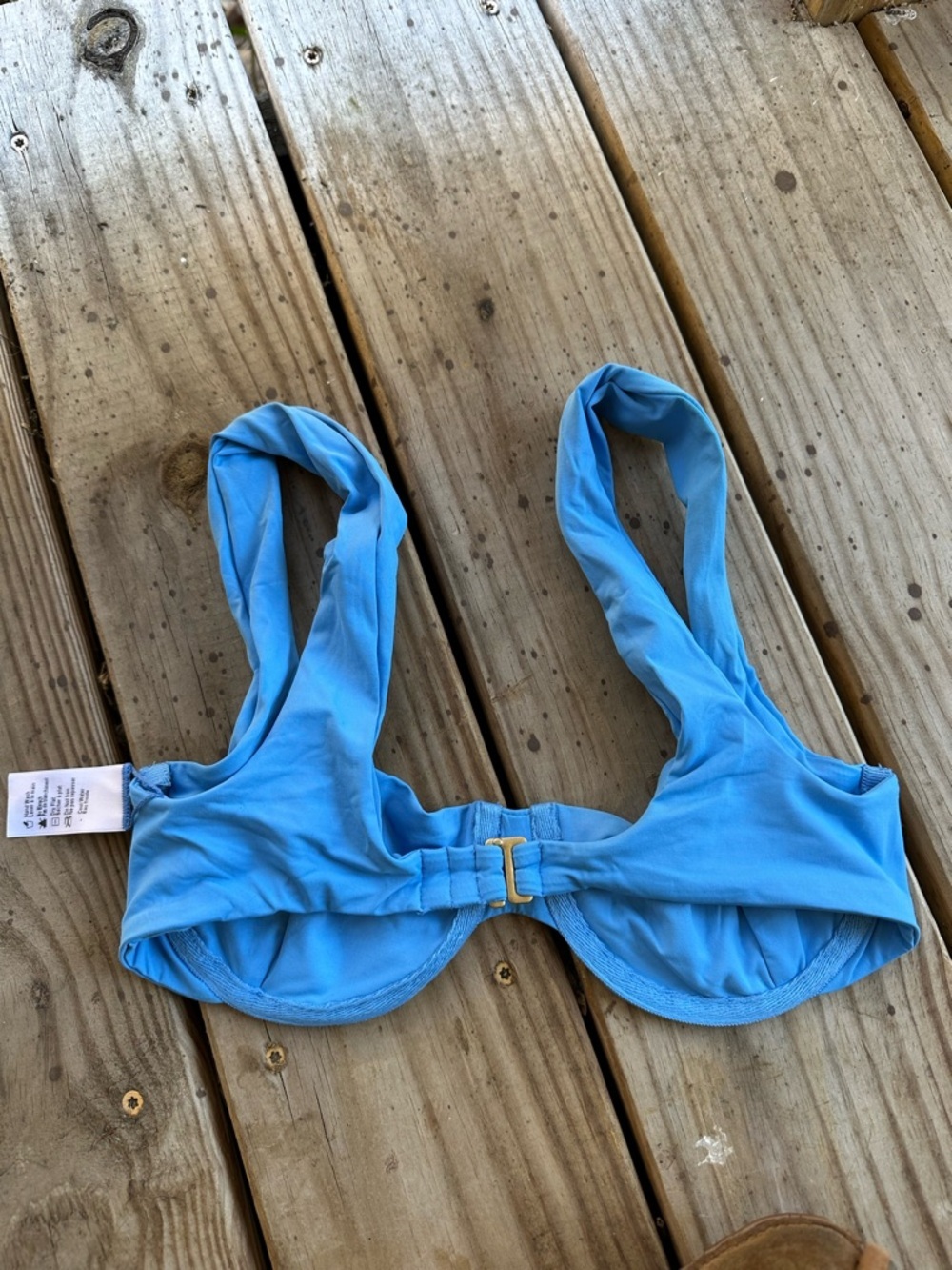 l*space Light Blue Underwire Bikini Top - Picture 3 of 4